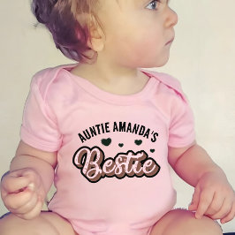Body Para Bebê Bestie Bebê da Tia Personalizada