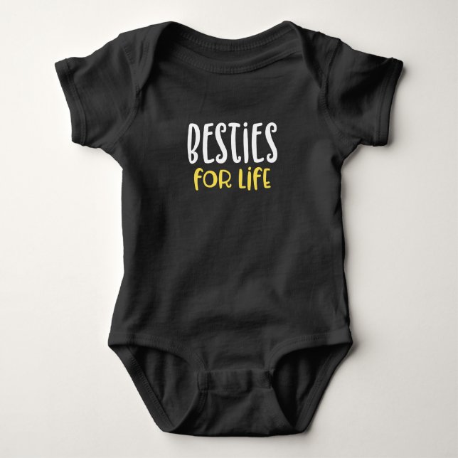 Body Para Bebê Besties para a Vida. (Frente)