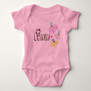 Body Para Bebê Bianca Girls Name Logo, Baby Bodycase