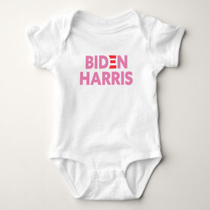 Body Para Bebê Biden / Harris - Suporte Eleitoral Rosa