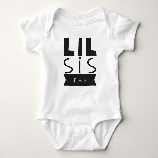 Body Para Bebê Big Sis & Lil Sis set (Frente)