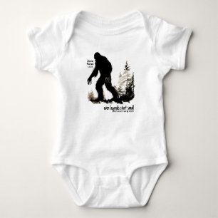 Body Para Bebê Bigfoot Sasquatch Inspirational Quote Belga