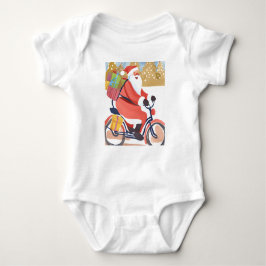 Body Para Bebê Biker santa claus