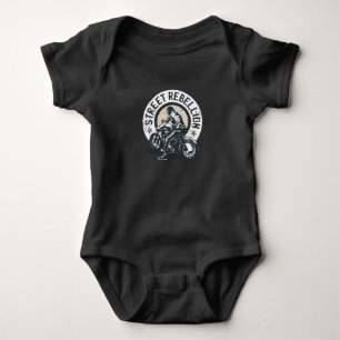 Body Para Bebê Biker Scorcher em uma Motocicleta