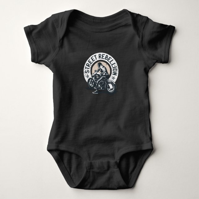 Body Para Bebê Biker Scorcher em uma Motocicleta (Frente)