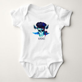 Body Para Bebê Birthday Pirate Skull Baby Bodydress