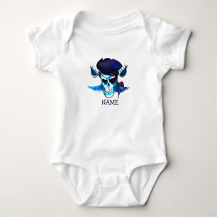 Body Para Bebê Birthday Pirate Skull Baby Bodydress