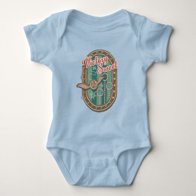 Body Para Bebê Biscoito de Férias da Vitória no QUIDDITCH™ Gráfic (Frente)