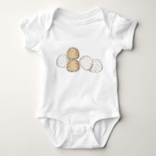Body Para Bebê Biscoito italiano de Casamento Mexicano Snowball B