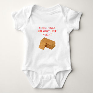 Body Para Bebê biscoitos de Graham