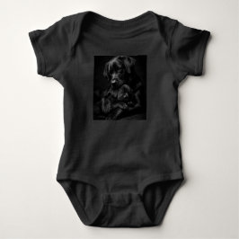 Body Para Bebê Black Labrador, parent and child, Hug of love