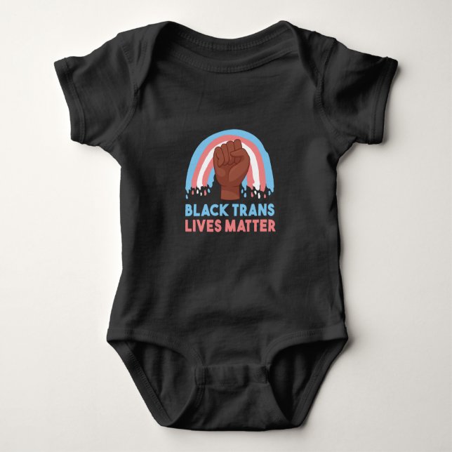 Body Para Bebê Black Trans lives (Frente)