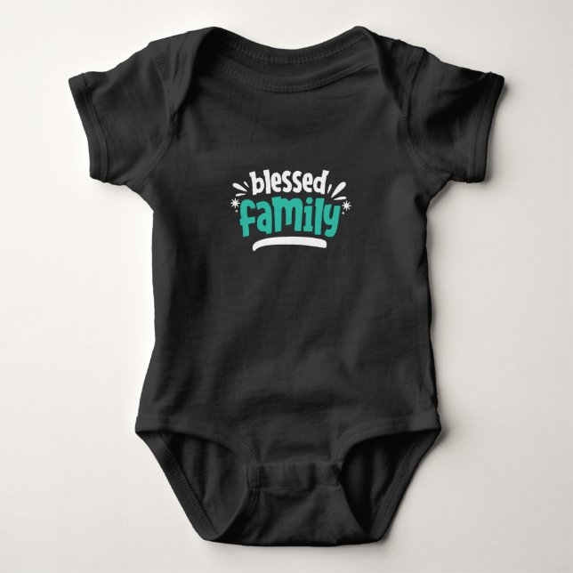 Body Para Bebê Blessed Family (Frente)