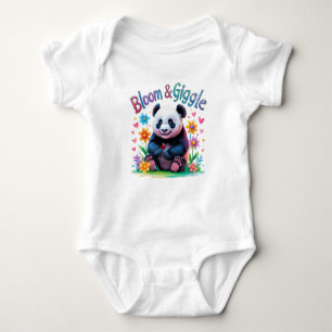 Body Para Bebê Bloom & Giggle Baby Panda Um Ano