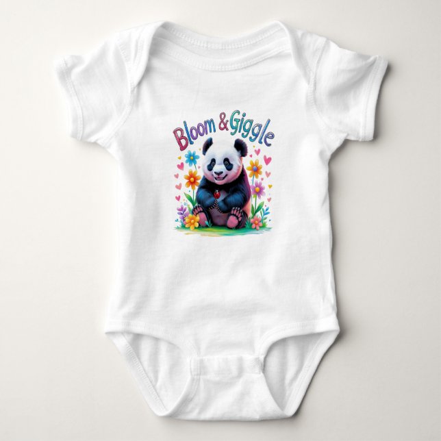 Body Para Bebê Bloom & Giggle Baby Panda Um Ano (Frente)