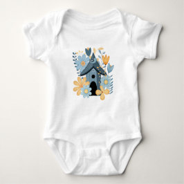 Body Para Bebê Blue Bird House