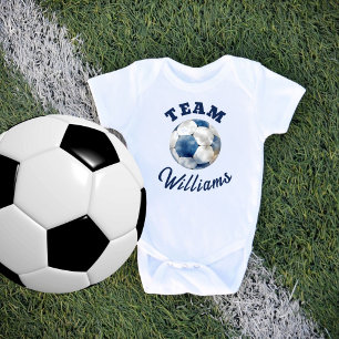 Body Para Bebê Blue Personated Soccer Boys Baby Bodydress