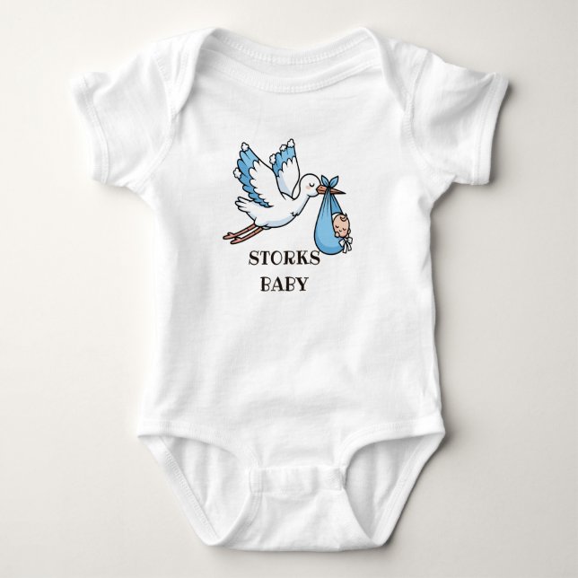 Body Para Bebê Blue STORKS  (Frente)