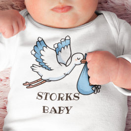 Body Para Bebê Blue STORKS 