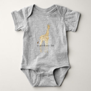 Body Para Bebê Blush Peach Giraffe