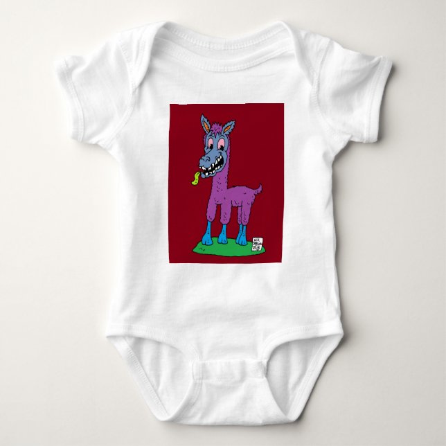Body Para Bebê Bobo Lama Monster (Frente)