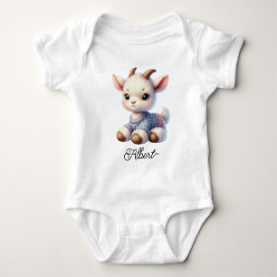 Body Para Bebê Bode Cabrito Fofo