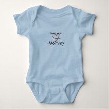 Body azul de bebê menino fofo da Mamãe