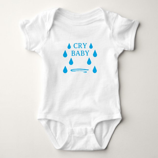 Body Para Bebê Body bebê chorão fofo com lágrimas (Frente)