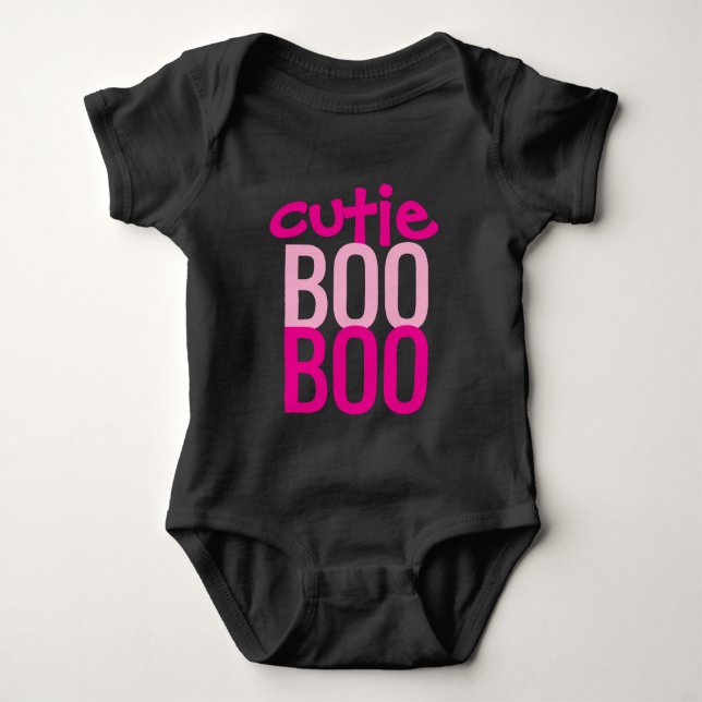Body Para Bebê Body Bodysuit de Bebê: HALLOWEEN Cutie Boo #3 (Frente)