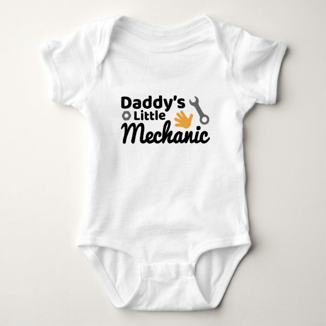 Body Para Bebê Body Bodysuit de Bebê Mecânico do Papai (Frente)