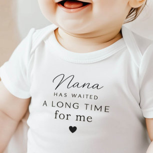Body Para Bebê Body Bodysuit de Bebê Nana Esperou Presente