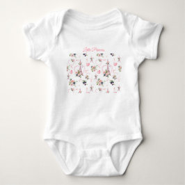 Body Para Bebê Body Bodysuit Floral Rosa Fofo de Bebê
