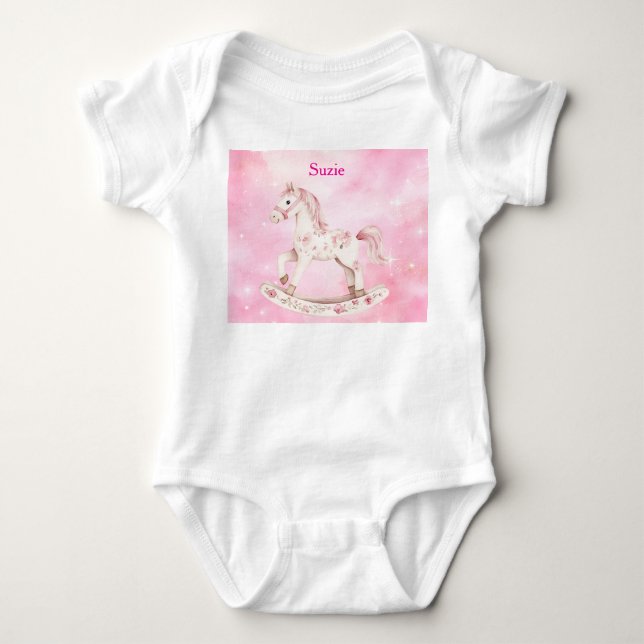 Body Para Bebê Body Bodysuit Rosa Com Estampa Chinesa Editável Pa (Frente)