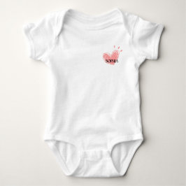 Body Para Bebê Body Bodysuit Sophia Heart 