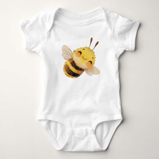 Body Para Bebê Body de Bebê Abelha Doce (Frente)