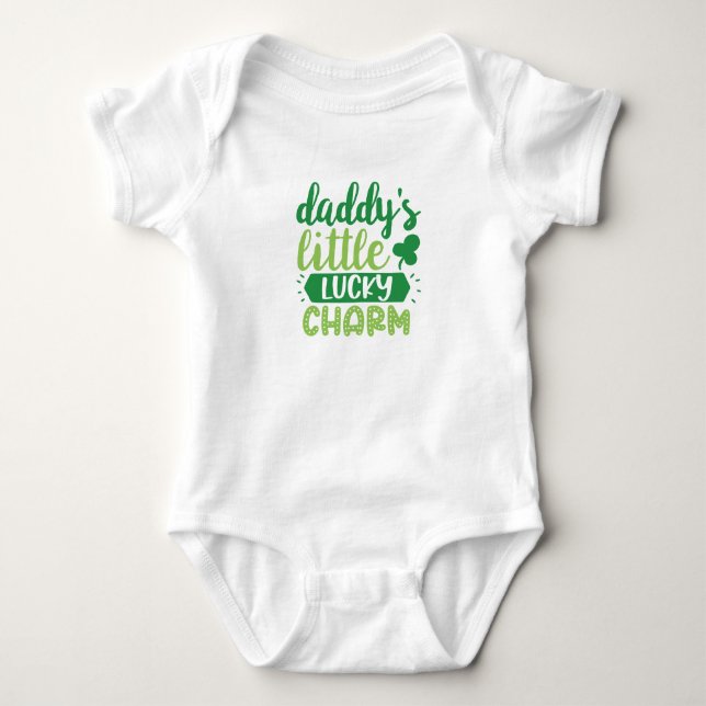 Body Para Bebê Body de Bebê Amuleto da Sorte do Papai  (Frente)