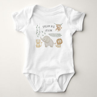 Body Para Bebê Body de Bebê Animais da Selva Safari Personalizado