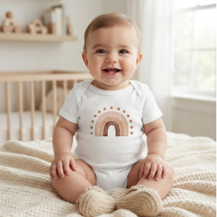 Body Para Bebê Body de Bebê Arco-íris Boho