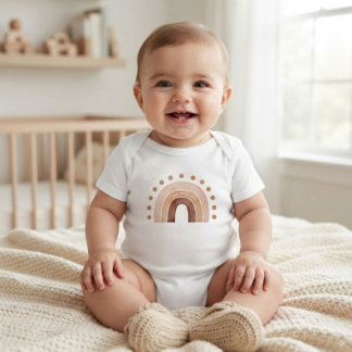 Body Para Bebê Body de Bebê Arco-íris Boho