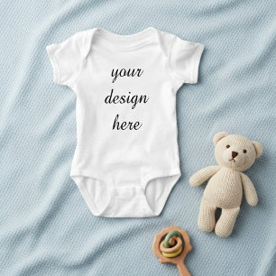 Body Para Bebê Body de Bebê Colete Mockup – Seu Design Aqui