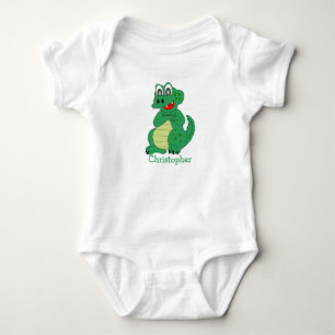 Body Para Bebê Body de Bebê com Desenho de Crocodilo