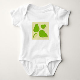 Body Para Bebê Body de Bebê com Desenho de Pera Verde