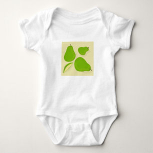 Body Para Bebê Body de Bebê com Desenho de Pera Verde