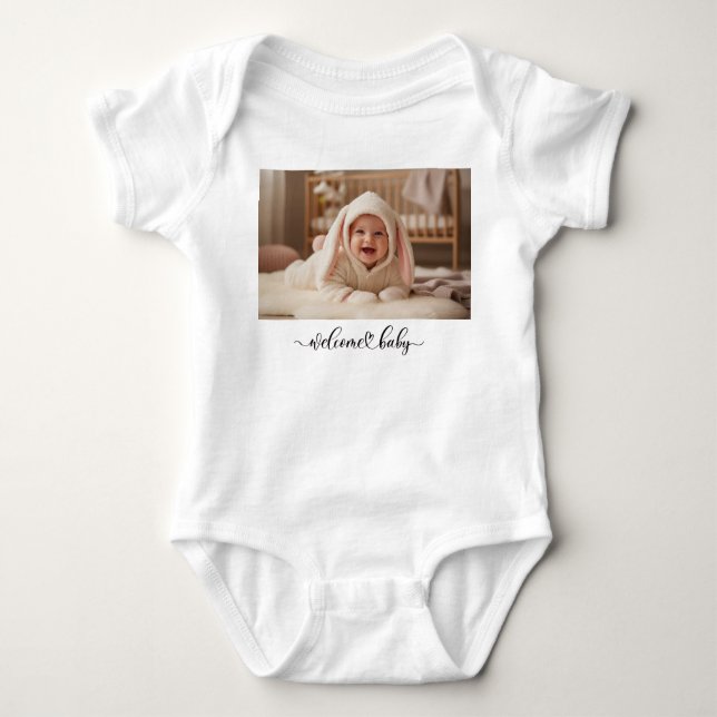 Body Para Bebê Body de Bebê com Foto Personalizada (Frente)