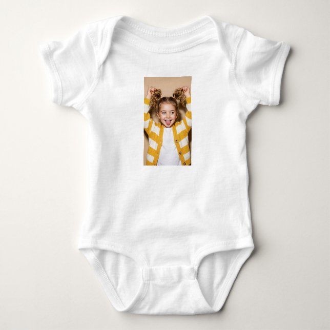 Body Para Bebê Body de Bebê com Foto Personalizada (Frente)