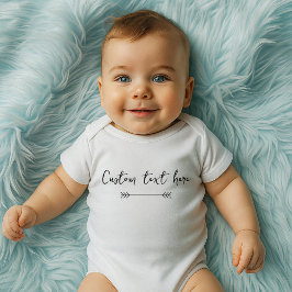 Body Para Bebê Body de Bebê com texto personalizado