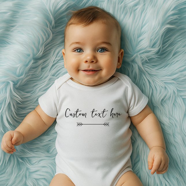 Body Para Bebê Body de Bebê com texto personalizado (Criador carregado)