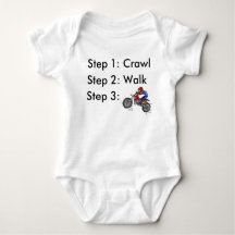 Body de Bebê Crawl Walk Dirt Bike Motocross