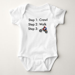 Body Para Bebê Body de Bebê Crawl Walk Dirt Bike Motocross