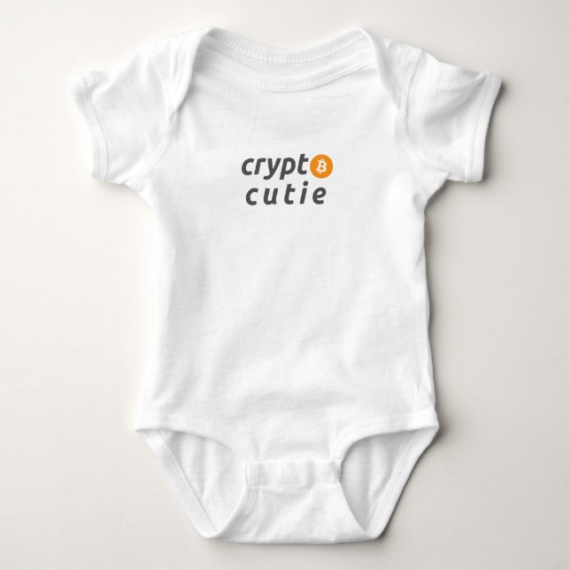 Body Para Bebê Body de Bebê Crypto Cutie (Frente)